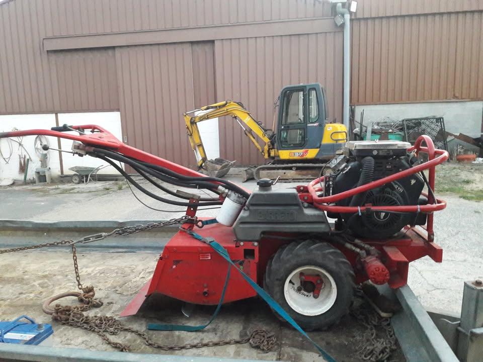 Motoculteur rotovator hydraulique 16ch